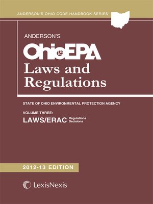 cover image of Ohio EPA Laws and Regulations